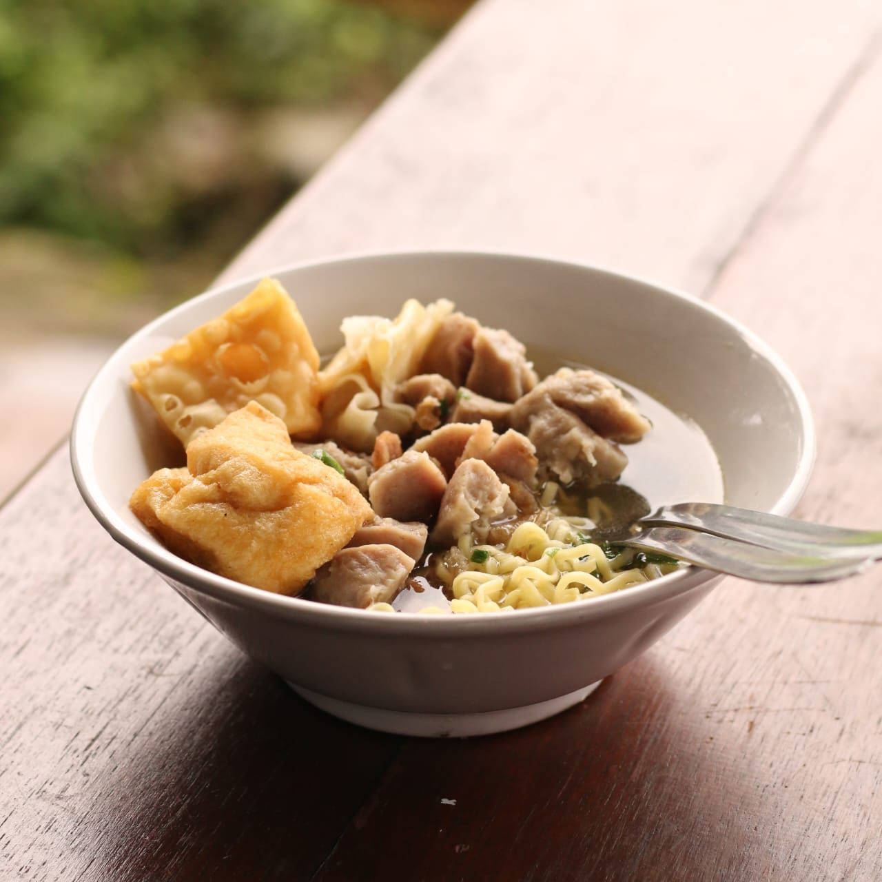 Product photograph of a Bakso Bakar Nyonya dish, created as part of business documentation and promotional content.